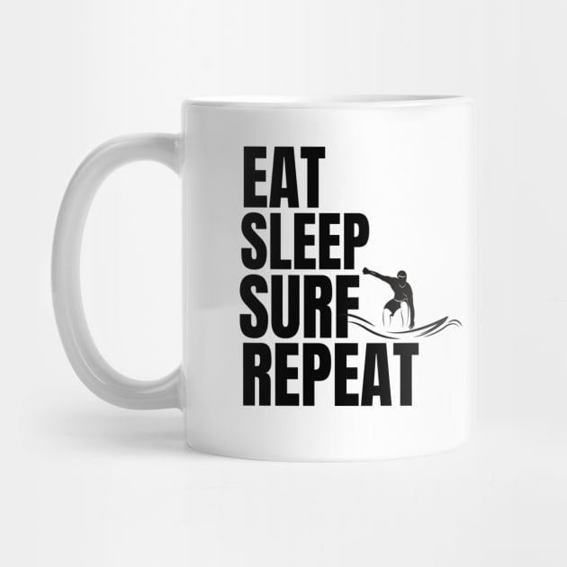 eat sleep surf repeat by mksjr